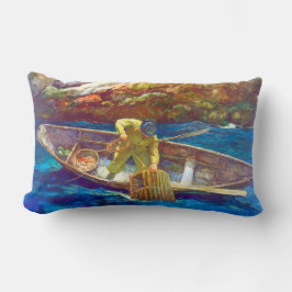 Cojín Lumbar Hombre Langosta de Deep Cove Pescador Costero 