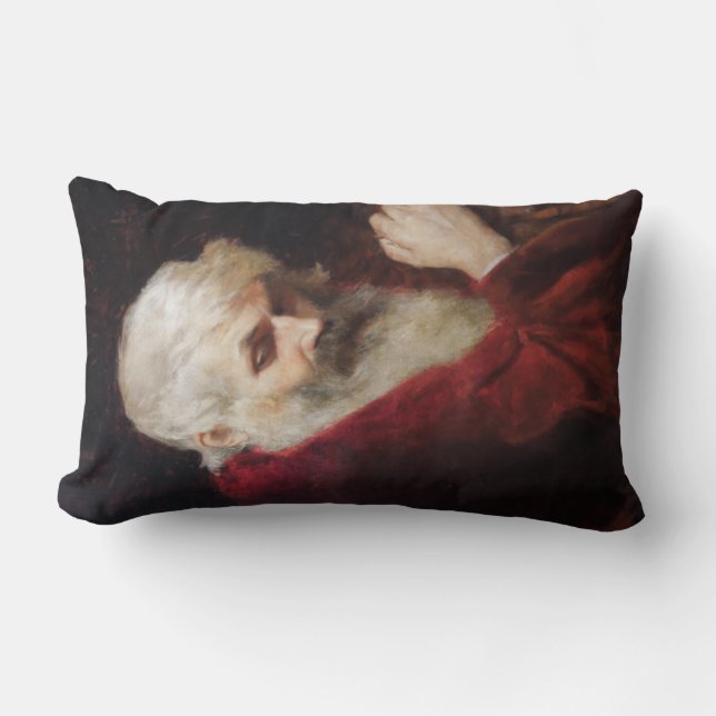 Cojín Lumbar Hombre mayor en un abrigo rojo (Santa Claus) (Navi (Anverso)