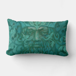 Cojín Lumbar Hombre Verde, Rey Forestal, Dios Pagan, arte de fa