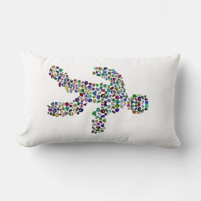 Cojín Lumbar Hombres en movimiento (Anverso)