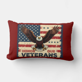 Cojín Lumbar Honor Our Veterans Lumbar Support Throw Pillow