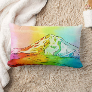Cojín Lumbar Hood de montaje en color de agua arcoiris
