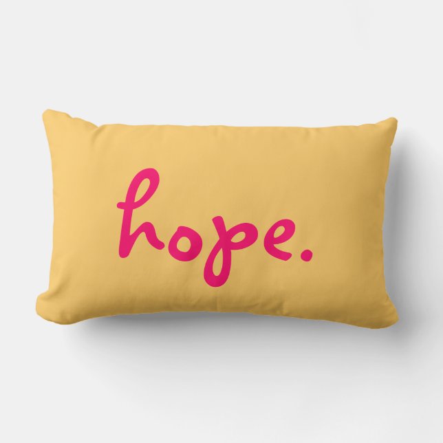 Cojín Lumbar Hope Inspiradora Pilow (Anverso)