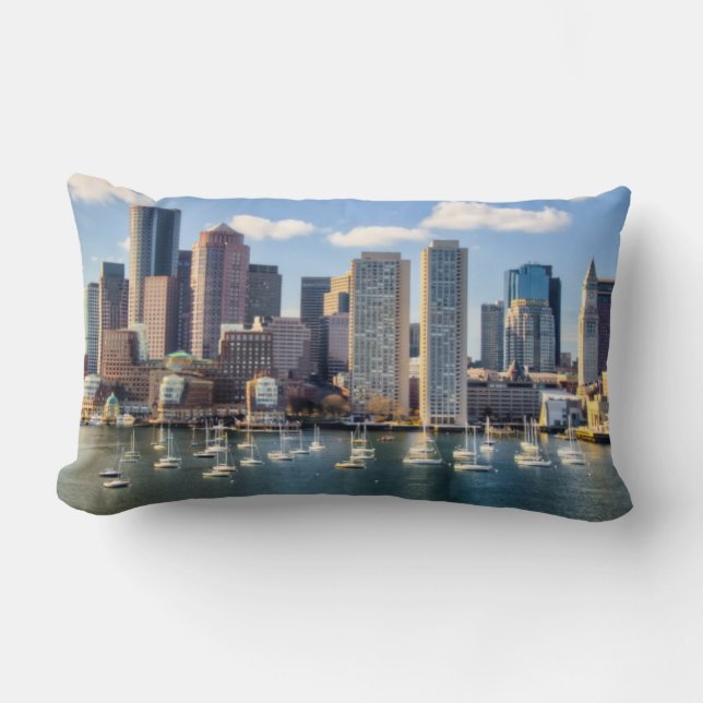 Cojín Lumbar Horizonte de Boston de la costa (Anverso)