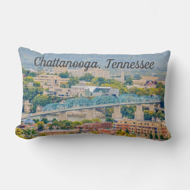 Cojín Lumbar Horizonte de Chattanooga, Tennessee (Anverso)
