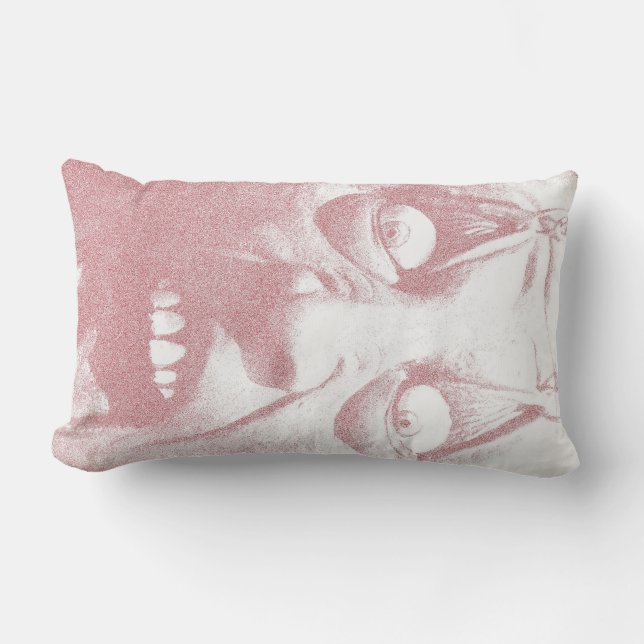 Cojín Lumbar Horror Cara Abrazo Me Pillow (Anverso)
