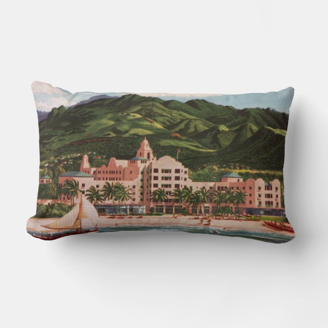 Cojín Lumbar Hotel Royal Hawaiian (Anverso)