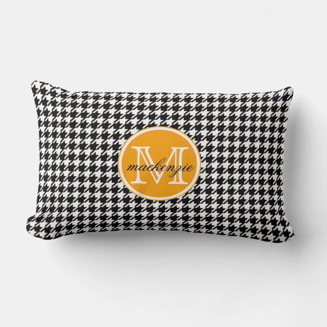 Cojín Lumbar Houndstooth (Anverso)