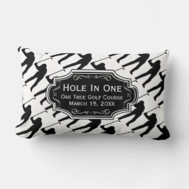 Cojín Lumbar Hoyo Personalizado En El Lodge De Un Hombre De Cav