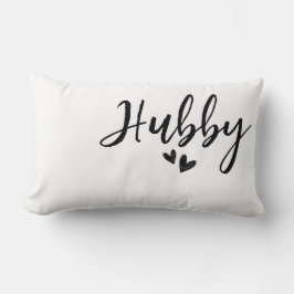 Cojín Lumbar Hubby, minimalist wedding pillow 