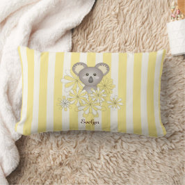 Cojín Lumbar Huelga amarilla cute a bebé habitación infantil Ko