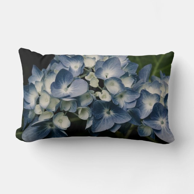 Cojín Lumbar Hydrangea azul 8514 (Anverso)