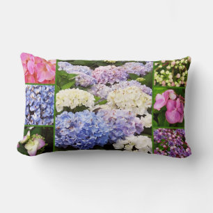 Cojín Lumbar Hydrangea Collage Lumbar Pillow