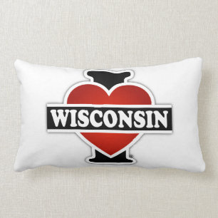Cojín Lumbar I corazón Wisconsin
