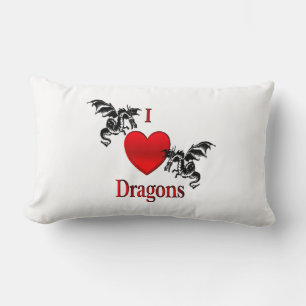 Cojín Lumbar I Heart Dragons