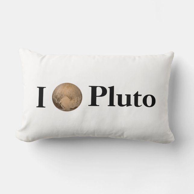 Cojín Lumbar I Heart Pluto (Anverso)