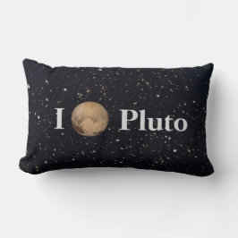 Cojín Lumbar I Heart Pluto Starry Sky