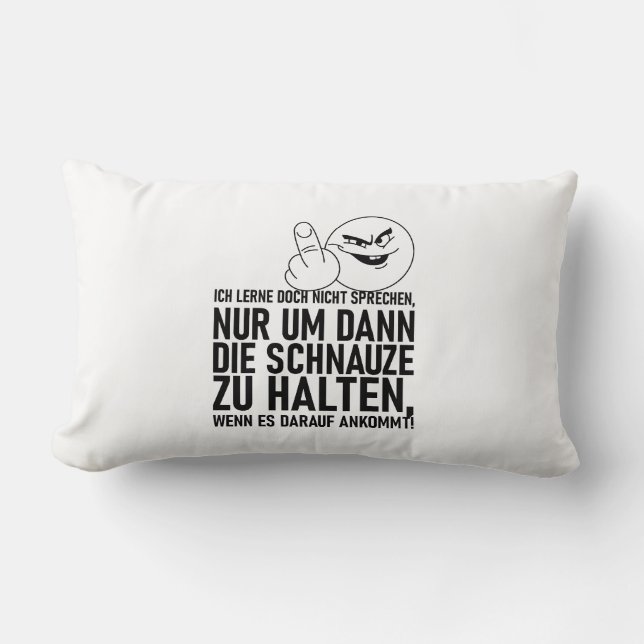 COJÍN LUMBAR ICH LERNE DOCH NICHT SPRECHEN (Anverso)