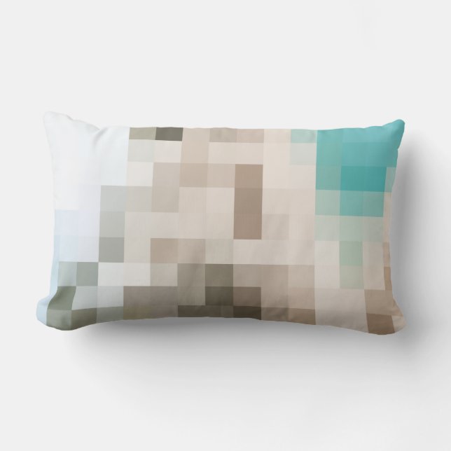 Cojín Lumbar Idée cadeau - Coussin long Pixel Art (Anverso)