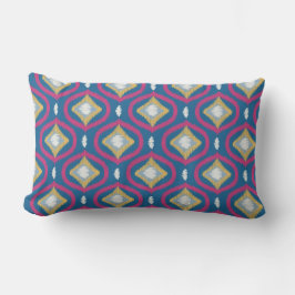 Cojín Lumbar Ikat Series Ogee Light Blue