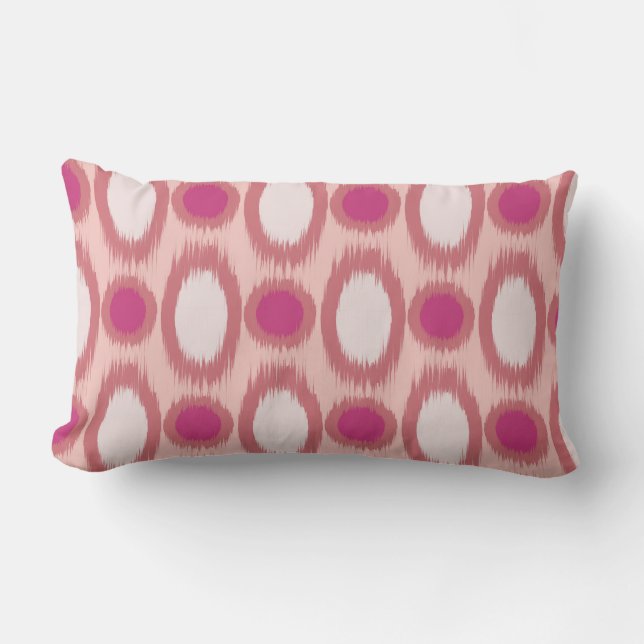 Cojín Lumbar Ikat Series Pink Two Colour (Anverso)