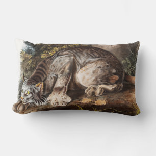 Cojín Lumbar Ilustracion Lynx (Lynx Canadensis) en Canadá