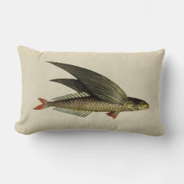 Cojín Lumbar Ilustracion Vintage Fish
