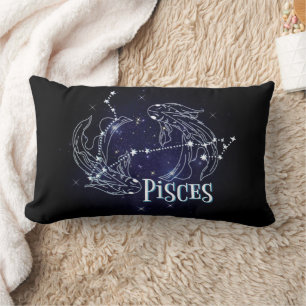 Cojín Lumbar Im A Pisces Zodiac. Rótulo Pisces Zodiac De Moda