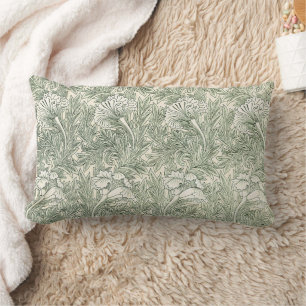 Cojín Lumbar Impresión artística floral Tulipán Verde de Willia