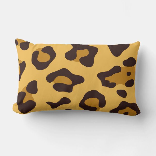 Cojín Lumbar Impresión Cute Leopard (Anverso)