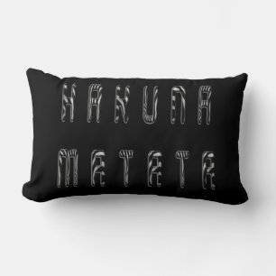 Cojín Lumbar Impresión de arte de Hakuna Matata 3D