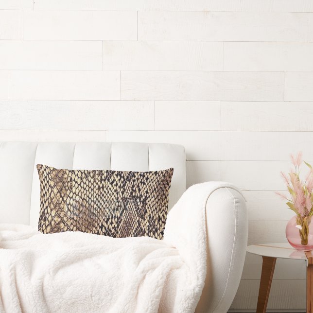 Cojín Lumbar Impresión de la piel de serpiente africana (Subido por el creador)