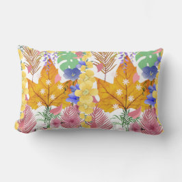 Cojín Lumbar Impresión de naturaleza estética floral boho