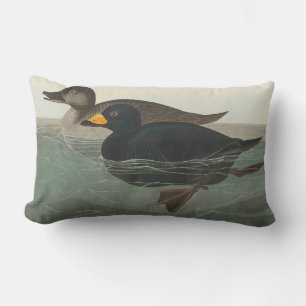 Cojín Lumbar Impresión de Negrón Americano de Audubon: Pato Cos