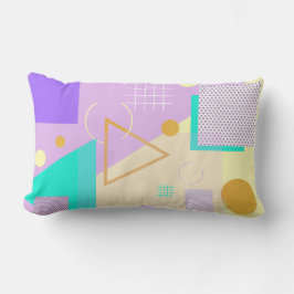 Cojín Lumbar Impresión geométrica amarilla