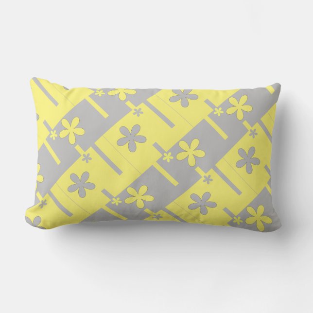 Cojín Lumbar impresión gris y amarilla 2021 (Anverso)