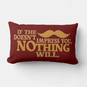 Cojín Lumbar Impresionante Mustache color personalizado arrojar