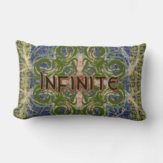 Cojín Lumbar Infinito - Abstracto verde por Alexandra Cook