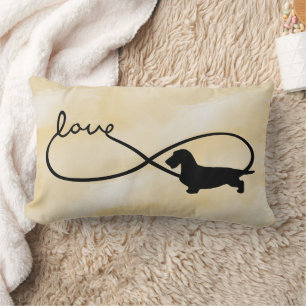 Cojín Lumbar Infinity Love Lemniscate Rough-Hair Dachshund 1
