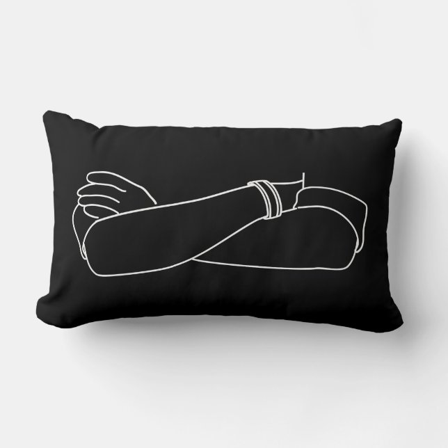 Cojín Lumbar Inmune A Sugerencias Actitud De Armas Cruzadas (Anverso)