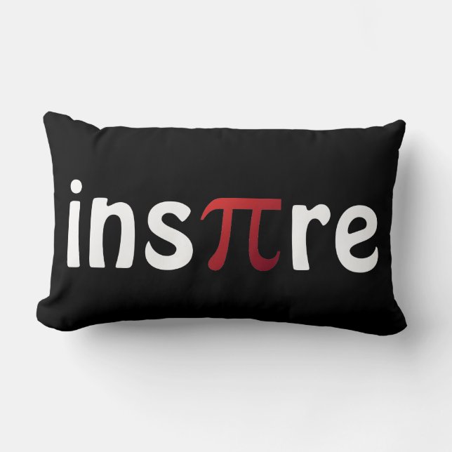 Cojín Lumbar Inspire Mathematics Pi Day Math Geek (Anverso)