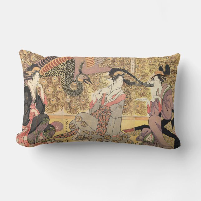 Cojín Lumbar Interior de la casa llamada Ōgiya Chōkōsai Eishō (Anverso)