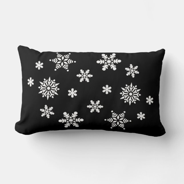 COJÍN LUMBAR INVIERNO SNOWFLAKES (Anverso)