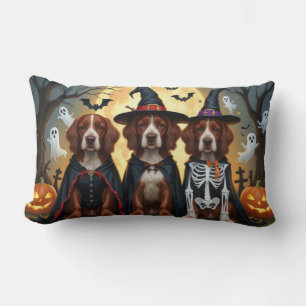 Cojín Lumbar Irlandés Red Setter Dogs Pumpkin Halloween Funny