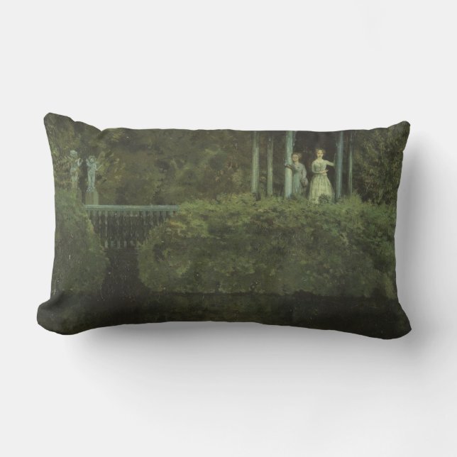 Cojín Lumbar Isla de amor (por Konstantin Somov) (Anverso)