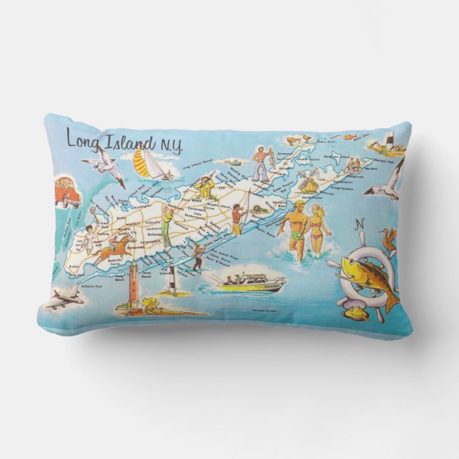 Cojín Lumbar Isla Larga Colorida NY (Anverso)