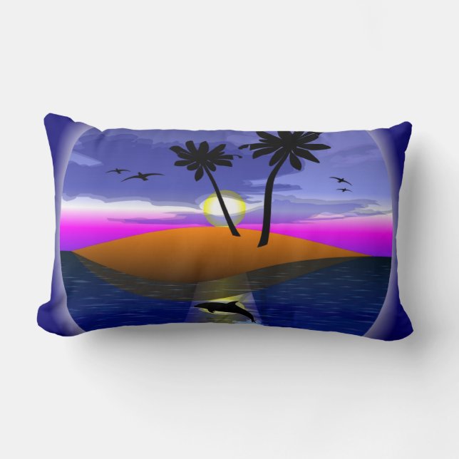 COJÍN LUMBAR ISLA TROPICAL (Anverso)