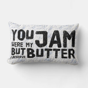 Cojín Lumbar Jam Butter Funny Pun Breakup Chiste