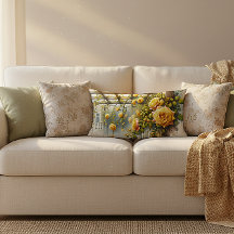 Jardín de acuarela de rosas amarillas