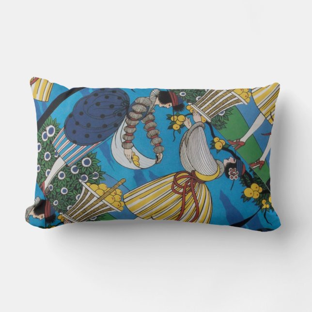 COJÍN LUMBAR JARDÍN DE VERANO / DISEÑADOR DE COSTUMBRES DE LA B (Anverso)